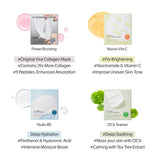 SUNGBOON EDITOR Deep Collagen Niacin-Vita C Overnight Mask 37gx4ea | Real Collagen 2,160,000PPB with Niacinamide & Vitamin C | Hydrating Face Mask for Glass Skin | Korean Skincare Routine