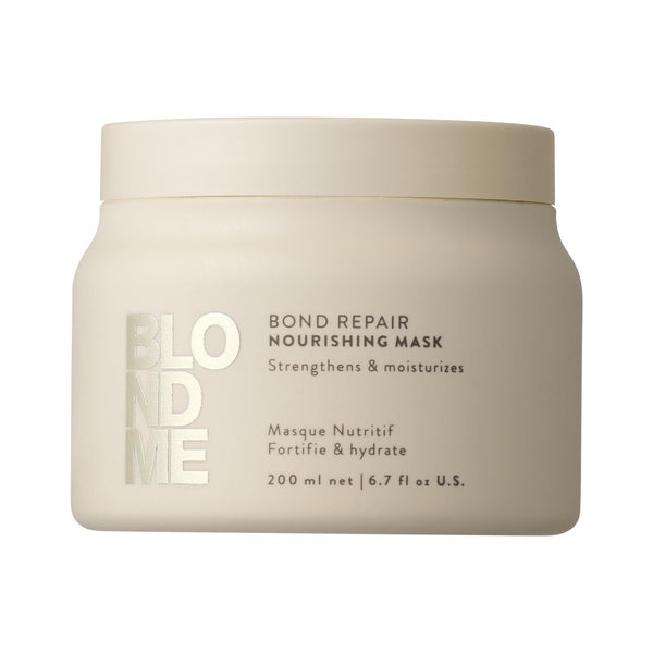 Schwarzkopf Professional BLONDME Bond Repair Nourishing Mask Hair Treatment Intensively Nourishing Repair Hair Mask Smoothing Porous Hair Hydrating And Softening 200 ml