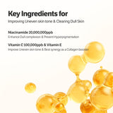 SUNGBOON EDITOR Deep Collagen Niacin-Vita C Overnight Mask 37gx4ea | Real Collagen 2,160,000PPB with Niacinamide & Vitamin C | Hydrating Face Mask for Glass Skin | Korean Skincare Routine