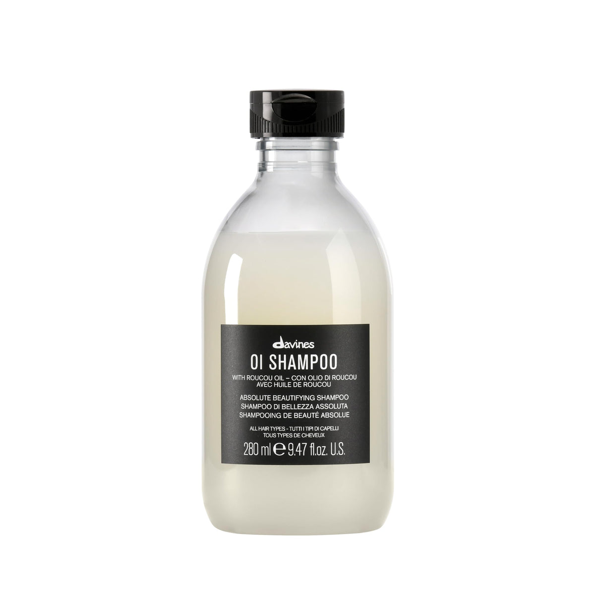 Davines OI Shampoo - All Hair Types - Roucou Oil - Shine - 280 ml