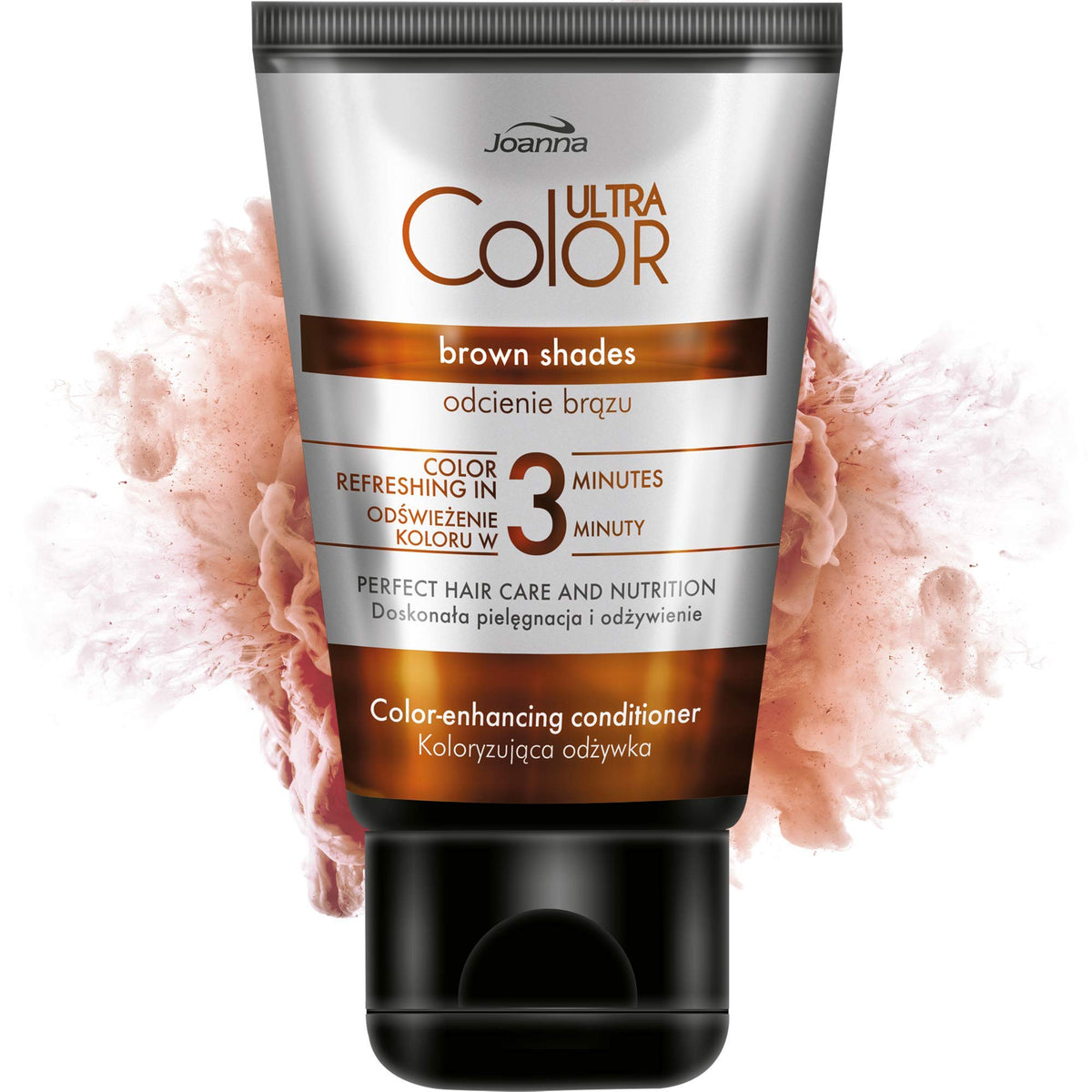 Joanna Ultra Color Brown Hair Toning Conditioner, Colour Depositing, 100ml
