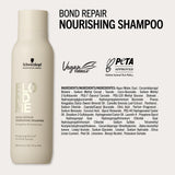 Schwarzkopf Professional BLONDME Bond Repair Nourishing Shampoo Hair Shampoo Smoothing Almond Oil White Tea Deeply Nourishing Hydrating And Softening 300 ml