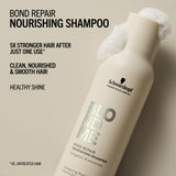 Schwarzkopf Professional BLONDME Bond Repair Nourishing Shampoo Hair Shampoo Smoothing Almond Oil White Tea Deeply Nourishing Hydrating And Softening 300 ml