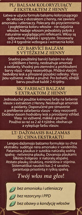 VENITA - Henna Color Balm - 75ml - Burgundy - Unisex - 24 Shades Available - Natural and Shiny Finish