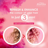 Joanna Ultra Color - Colour Enhancing Conditioner - Pink Shades Of Blond - Natural And Dyed Hair - Hair Care - Hydrating Moisturising Ammonia Free - Refresh And Enhance The Colour In 3 Minutes - 100 g