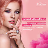 Joanna Ultra Color - Colour Enhancing Conditioner - Pink Shades Of Blond - Natural And Dyed Hair - Hair Care - Hydrating Moisturising Ammonia Free - Refresh And Enhance The Colour In 3 Minutes - 100 g