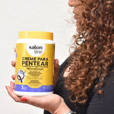 Salon Line Wet Gloss Combing Cream - 1kg Salon Line Creme de Pentear Brilho Molhado 1kg